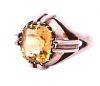 Vintage 3.36ct Citrine 10kt Ring