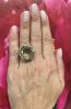 Vintage 32.08ct Prasiolite 18kt Ring