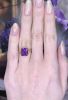 Vintage 5.11ct Synthetic Colour Change Sapphire Ring in 10kt Yellow Gold