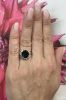 Vintage 5.85ct Sapphire and Diamond Ring in 14kt Yellow Gold