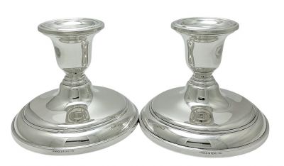 Vintage Birks Sterling Silver Candlesticks