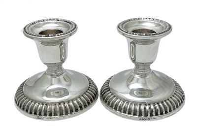 Birks Vintage Sterling Silver Candlesticks
