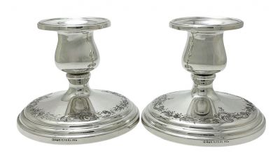 Vintage Birks Sterling Silver Candlesticks