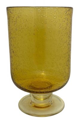 Vintage Bubble Glass Hurricane Shade / Vase
