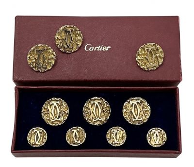 Vintage Cartier Vermeil Button Set