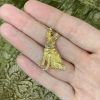 Vintage Diamond Dog Pendant in 10kt Yellow Gold