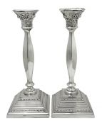Vintage English Sterling Silver Candlesticks, circa 1967