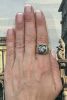 Vintage Hematite Intaglio Ring in 10kt Yellow Gold