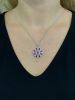 Vintage Inspired 3.34ct Ruby and Diamond Pendant in 18kt White Gold