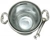Vintage Insulated Silver Plate Ice Bucket & Tongs