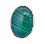 Vintage Malachite 14kt Ring