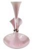 Vintage Pink Cased Glass Epergne, Italy