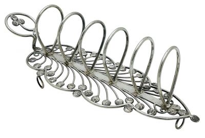Vintage Toast Rack, Made From Indian Silver Rupees