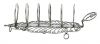 Vintage Toast Rack, Made From Indian Silver Rupees