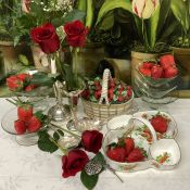 Vintage and Antique Sterling Silver Berry Spoons and Berry Baskets