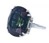 Birks 37.43ct Natural Green Sapphire and Diamond Ring in Platinum