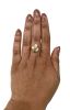 Vintage Freshwater Pearl and Diamond Ring in 14kt Yellow Gold