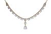 Vintage 9.35ct Moonstone Necklace in 14kt Yellow Gold