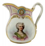 19th Century Hand Painted Paris Porcelain Pitcher
