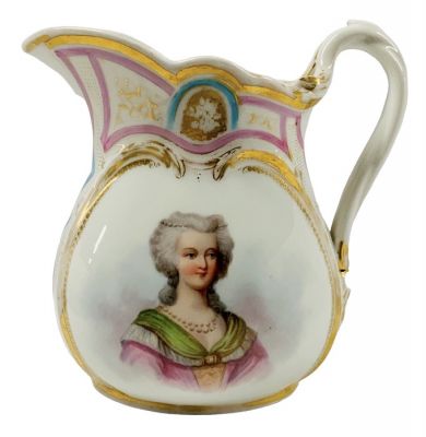 19th Century Hand Painted Paris Porcelain Pitcher