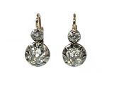 Antique Diamond Drop Earrings