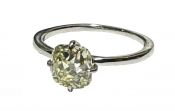 Antique 2.01ct Diamond Solitaire 14kt Ring