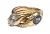 Antique Sapphire Diamond Ruby Double Snake Ring