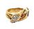 Antique Sapphire Diamond Ruby Double Snake Ring