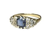 Antique Sapphire and Diamond Ring