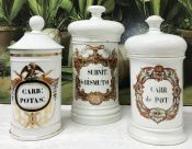 Antique Apothecary Jars, Including A. Collin and T. Bobin, Paris
