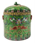 Antique Chinese Porcelain Jar & Cover