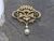 Antique Cultured Pearl Sapphire and Seed Pearl 14kt Pendant Brooch