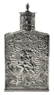 Antique Dutch Silver Tea Caddy With English Import Marks