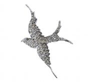 Antique Edwardian Diamond Bird Brooch