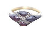Antique Garnet and Diamond Ring