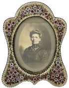 Antique Micro Mosaic Picture Frame, Made in Italy 