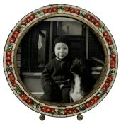 Antique Micro Mosaic Picture Frame, Made in Italy 