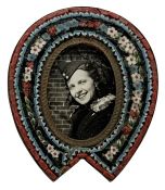 Antique Micro Mosaic Picture Frame, Made in Italy 