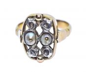 Antique Pearl and Diamond Ring