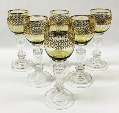 Antique Roemer / Rummer Wine Glasses