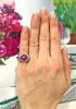 Vintage Antique 5.10ct Star Ruby and Diamond Platinum Ring