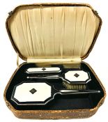 Art Deco Enamelled Boxed Dresser Set