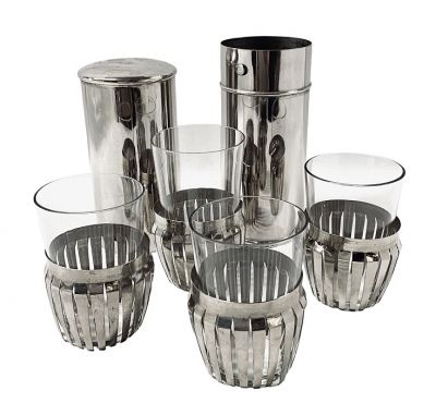 Art Deco Chrome Baldwin Tumbler Carrier 
