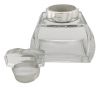 Art Deco Cut Glass & Sterling Silver Vanity Jar London 1929