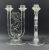Art Deco Style Glass Candlesticks