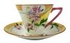 Art Deco Hand Painted Adderley Ware Teacup & Saucer