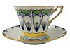 Art Deco Hand Painted Adderley Ware Teacup & Saucer