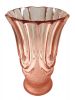 Art Deco Pink Glass Vase