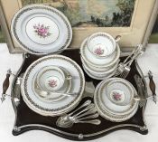 Aynsley Bone China Luncheon Set, Pattern # 7923