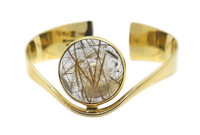 Bent Gabrielsen Vintage Gold Cuff Bangle Bracelet